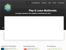 Tablet Screenshot of playlearnmultimedia.com